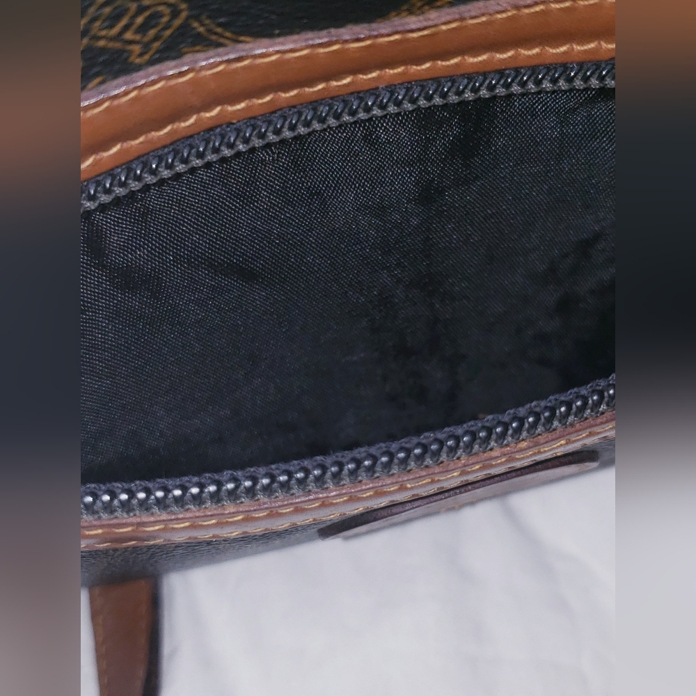 Vintage BALLY Monogram Crossbody Camera Bag & Matching Wallet Set - Brown/Black - Picture 7 of 16